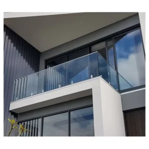 Australian Standard 306 Stainless Steel Safety Compliance Fence Support Blue Glass Handrail Balustrade For Balcony