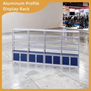 Automated Packaging Aluminum Profile Exhibition Stand Stable Multi Grid Display Rack
