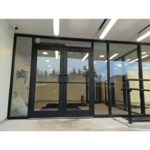 Automatic Aluminum Swing Door NFRC Certified Soundproof Waterproof Thermal Break System
