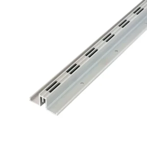 BA028 Aluminum Strip Wall Upright Shop Fittings 2” Aluminium Profile Anodized Aluminium Posts for Supermarket Shelves
