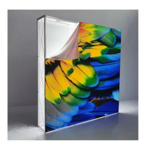 Backlit Trade Show Display Backdrop Stand with Aluminum & Fabric 10x10ft Booth Size DIY Tool Free Setup