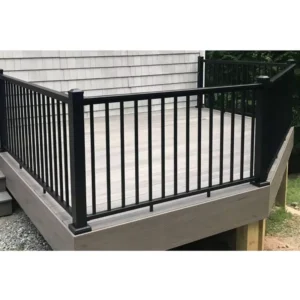 Balcony Aluminum Railing and Handrail Modern Outdoor Railings with Galvanized Finish Easy Installation