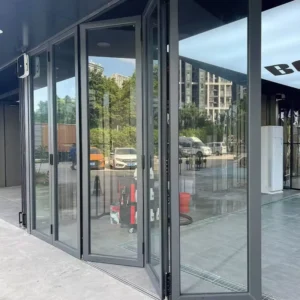 Balcony Folding Door Garden Terrace Folding Open Shop Glass Door