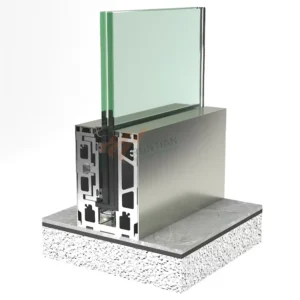Balcony Porch Heavy Duty Square 6063 Aluminum Base Shoe Glass U Channel Railing Balustrade