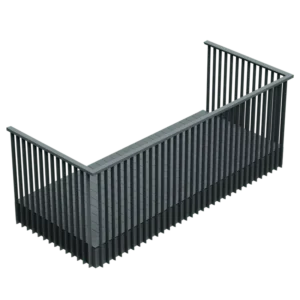 Balustrade Handrail Customized Size Aluminum Railing Outdoor Fence System