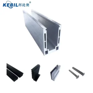 Balustrade Handrail Fittings Extruded Aluminum U Channel Profile Frameless Glass Railing System Prices In China