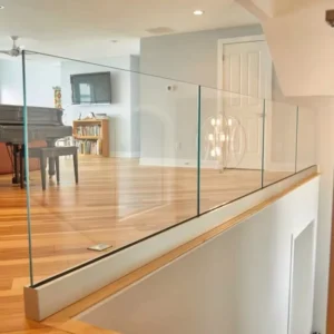 Balustrades Handrails Aluminum U Channel Profile Tempered Glass Deck Balcony Stairs Baluster Railing U Channel Aluminum