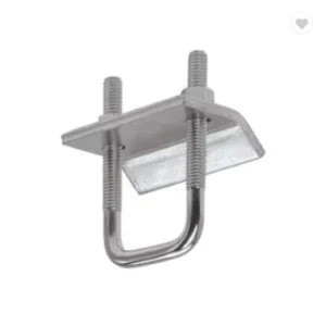 Beam Clamp With U Bolt Q235B Carbon Steel HDG Strut Channel Fitting for Solar Bracket & Pipe Hanging Support