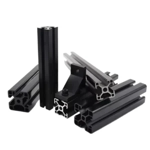 Black 6063 T5 Aluminium Alloy T slotted Extrusion Profile Wall And Ceiling Led Cnc Aluminum Box Anodized White