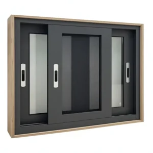 Black Aluminum Alloy Thin Profile Aluminium Windows and Doors Hurricane Proof High Impact Casement Window for USA