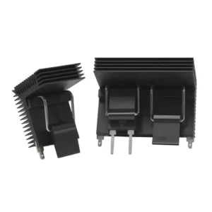 Black Anodized Extrusion Heatsink Profile Aluminum Extruded Standard Screw Mount Retaining Clip CR301-75AE Electronic Heat Sink