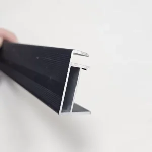 Black Anodized Solar Panel Frames Aluminum Extrusions New Energy Solar Photovoltaic Frames Kit Support Profile