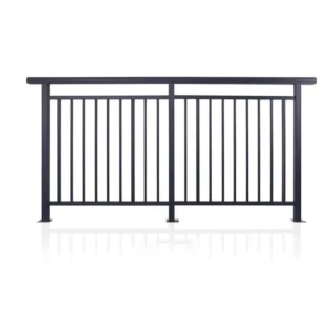 Black Metal Stair Aluminum Railing Decorative Railing System Aluminum Balcony Railing