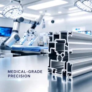 Boston Medical Equipment Aluminum Extrusion Custom Mold Cleanroom Robotic Track Profile