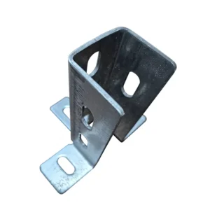 C-Shape Steel Accessories Base Connection Plate Solar Photovoltaic Bracket Fixed Column Diagonal Brace Bull Leg Hot-Dip