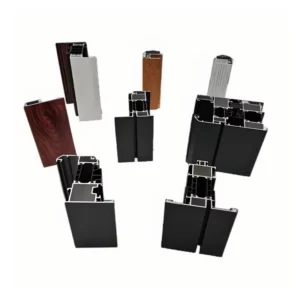CNC 6000 Series Aluminum Alloy Extrusion Square Curtain Wall Profile Parts for Doors and Windows