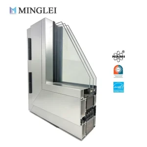Canada Standard Triple Pane Low E Tempered Glass Windows Energy Efficient Passive House Aluminum Tilt and Turn Window