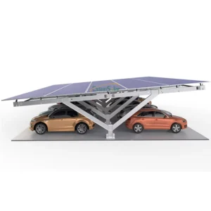 Carbon Steel Aluminum Alloy Solar Carport Frame Waterproof ISO9001/CE Certified Service Life Solar