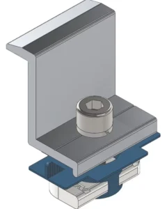 Carbon Steel Solar Mounting System Aluminum Unistrut Channel With Mid Clamp And End Clamp For Solar Carport Panel