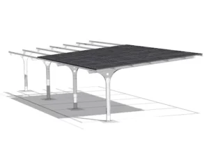 Carport Solar Mounting Bracket System for Commercial Industrial Use