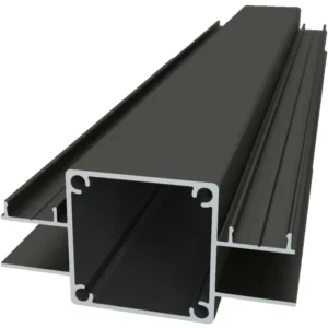 China Factory Quality Powder Coated Wood Grain Aluminium Profile For Fence