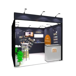 China Manufacture Modular U Shape Exhibition Booth 10×10 Trade Show Stand Dye Sublimation Foldable Portable