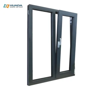 China Manufacturer Waterproof Slim Frame Aluminium Triple Pane Glass Window With Threshold Frame