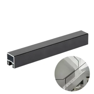 Chuanlan Modern Aluminum U Channel Profile Tempered Glass Frameless Railing for Outdoor Indoor Stair Handrails Balcony Villa
