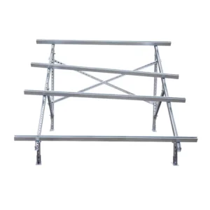 Compact Steel Rooftop Solar Mounting System with Photovoltaic Bracket Stand and Angle Brace Ground Solar Mounting System