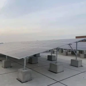 Concrete Base Roof Rail Solar Panel Bracket Metal Mounting Ground Solar Bracket for Panel Installation