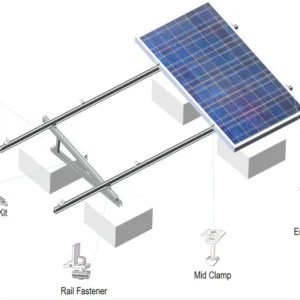 Concrete Triangular Slab Roof Bracket Triangle Solar Mount Frame for Flat Roof Solar Mounting System