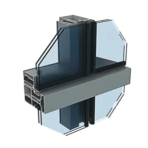 Construction Extrusion Aluminum Profiles 6000 Series Aluminium Profile Concealed Frame Glass Curtain Wall Profiles