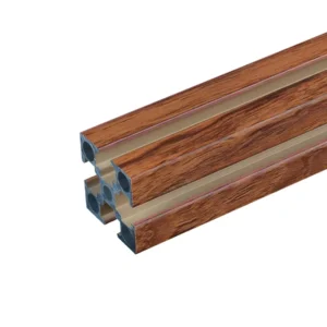Corrosion Resistance T Slot Wood Grain National Standard Aluminum Profile for Shelve