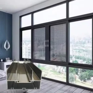 Corrosion Resistant Aluminum Alloy Sliding Door Window Profile OEM ODM Custom Aluminum Section for Building Hardware