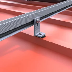 Corrosion-Resistant Anodized Aluminum Corrugated Pitched Tin Roof Solar Mount Solar Frame Support Bracket