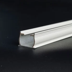 Curtain Rail Rod Aluminium Extrusion Profile Ceiling Mounted S Fold Double Curtain Track for Bedroom