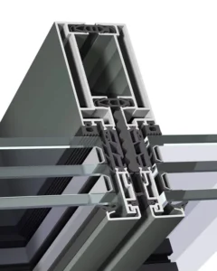 Curtain Wall Glass Zhonglian Supply Glass Aluminum Curtain Wall Profile 6063 PVDF Powder Coated