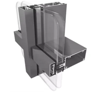 Curtain Wall Tempered Single Glazing Glass Panel Curtain Wall System Aluminum Alloy Curtain Wall Profiles