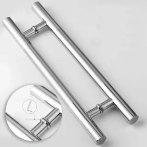 Custom 304 Stainless Steel Long Pull Handles for Frameless Glass Doors Commercial Entrance Doors Hotels Villas and Offices