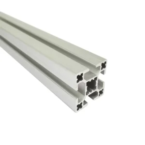 Custom 45 Series 6063 T Slot Silver Anodized Profile Extrusion Frame European Standard Aluminum Profiles