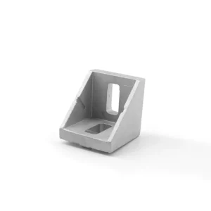 Custom 4545E 2 Holes Inside Aluminium Corner Brackets Metal Shelf Bracket for Racing Simulator Conveyors 3030