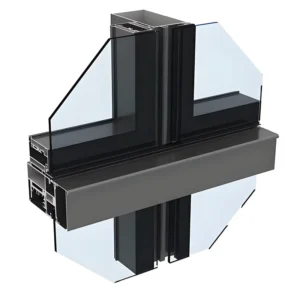 Custom 6000 Series Aluminum Curtain Wall Profiles Bending Cutting Welding for Unitized Curtain Wall Construction
