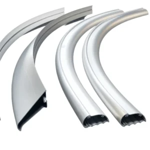Custom 6000 Series Aluminum Curved Corner Profiles with Bending and Welding Services for Composite Truck Bodies