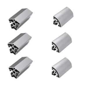 Custom 6000 Series Aluminum Extrusion Profiles 4040R Half Round Shaped Aluminium Profile for Exhibition Stand
