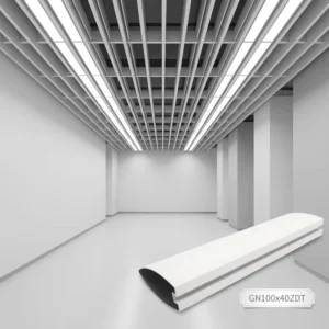 Custom 6063 6000 Series Aluminum Alloy Bullet Ceiling Interior Commercial Decoration Profiles Cutting Bending Services