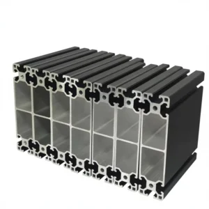 Custom 6063 T5 40160 Closed Slot Black Sliver Aluminum Profiles 40x160mm Anodized Industrial Aluminum Extrusion Profiles