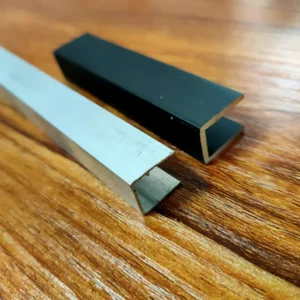 Custom Aluminum 6063 Extrusion U Shaped Tube Channel Railing Profile Heat Sink Application Anodized Finish Bending Welding