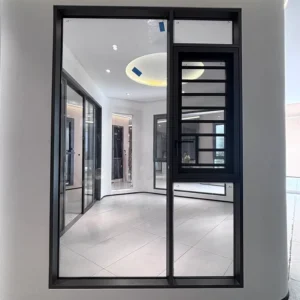 Custom Aluminum Alloy Profile Tilt and Turn Casement Windows Grille Double Glazed Side Hinged Energy Star Qualified