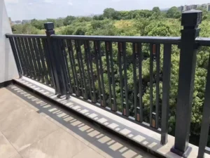 Custom Aluminum Guardrail Balcony Railing Balustrade for Luxury Villa Projects