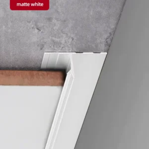 Custom Aluminum Suspended Ceiling Trim Drywall Edge Protection Smooth Finish Modern Aesthetic Perfect Commercial Residential Use
